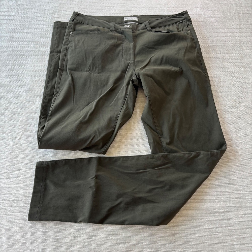 Craghoppers Kiwi Pro Hiking Pants Womens 8 Dark Olive Green Stretch CWJ1172R